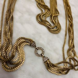 J. Crew Multi - Strand Gold Necklace - SO pretty!